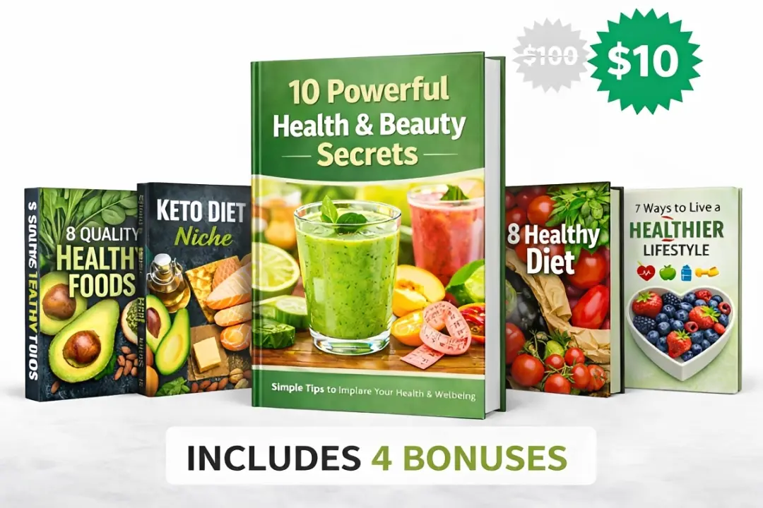Get 5 Health & Nutrition eBooks for Just $10 — Don’t Miss Out!